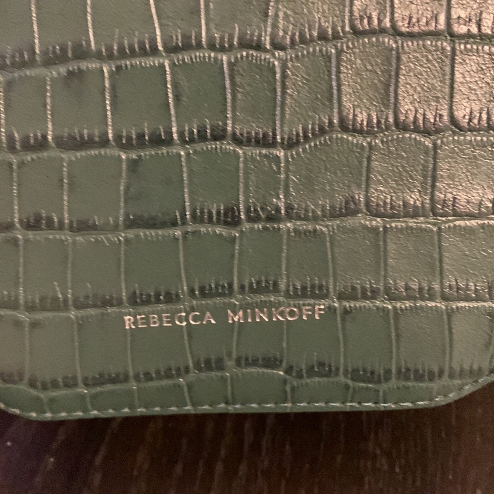 Rebecca Minkoff green leather croc circle bag - Picture 4 of 7